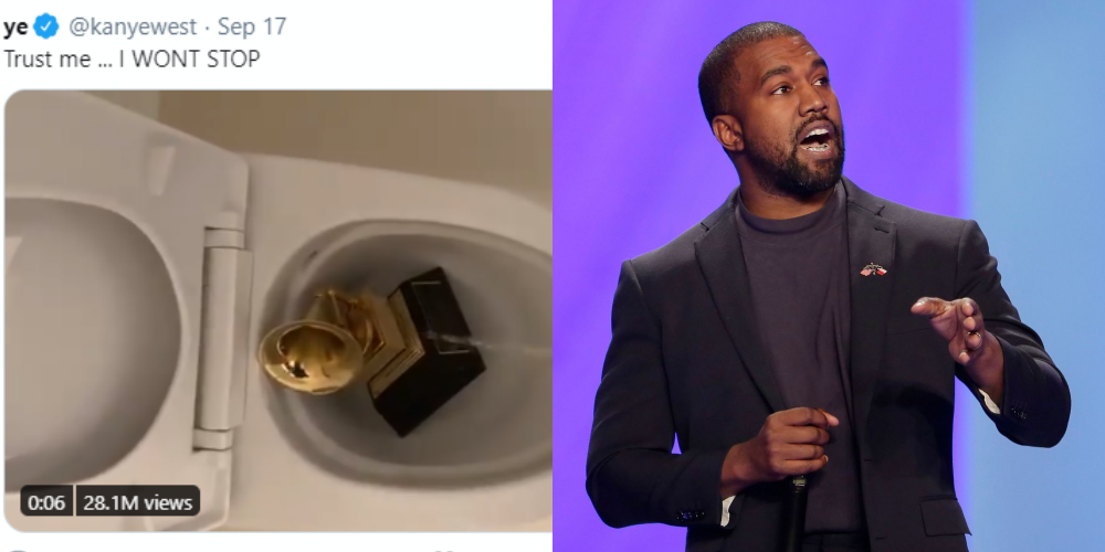 Fakta Dibalik Kanye West Kencingi Piala Grammy, Ada Apa?