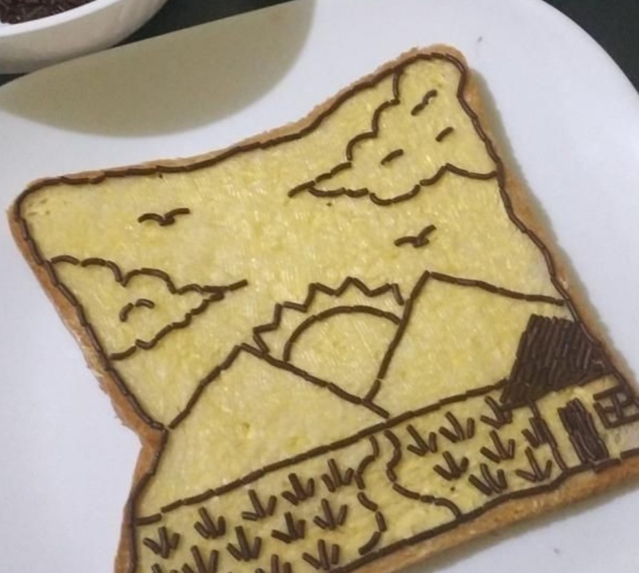 Kreatif Banget! 10 Potret Netizen Tata Roti Tawar Pakai Meses yang Tertata Rapih saat Gabut #DiRumahAja 