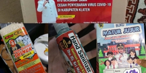 Duh! Viral Hand Sanitizer Bantuan Kemensos Ditutup Stiker Bupati Klaten, Maksudnya Apa Sih