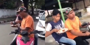 Viral Dua Remaja Makan Siang Sambil Naik Motor saat Puasa, Mau Jadi The Next Paleka?