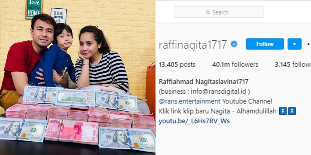 Wow, Rayakan 40 Juta Follower, Raffi Ahmad Bagi-bagi Hadiah Rp 1 Miliar!
