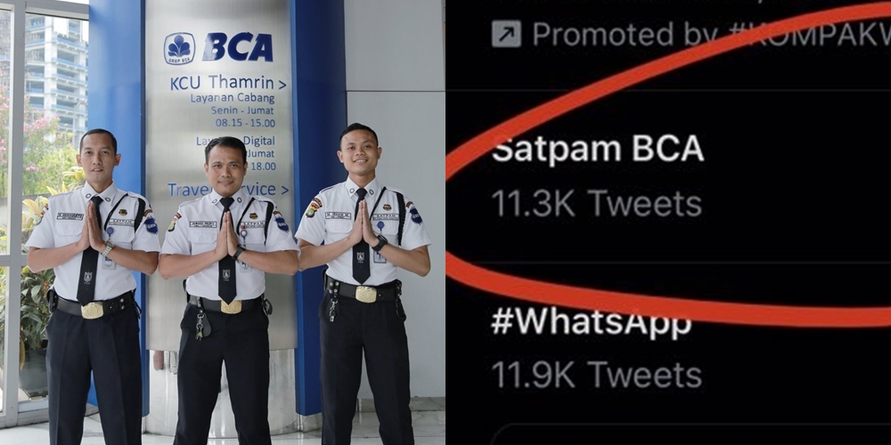 Satpam BCA Trending di Twitter Gaes, Ternyata Viral karena Postingan Ini, Dijamin Ngakak