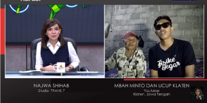 Najwa Shihab Kena Gombalan Ucup Klaten dan Mbah Minto di LIVE Mata Najwa, Kocak Banget