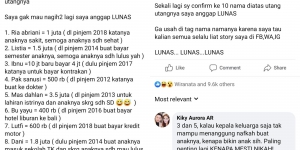 Gak Mau Ribet, Netizen Ini Posting Daftar Nama Teman dan Hutangnya di Sosmed, Kocak Banget, Boleh Kamu Coba Nih