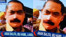 Walikota Solo 'FX Hadi Rudyatmo' Viral karena Pakai Masker Mirip Wajahnya Sendiri, Ngakak Lihatnya