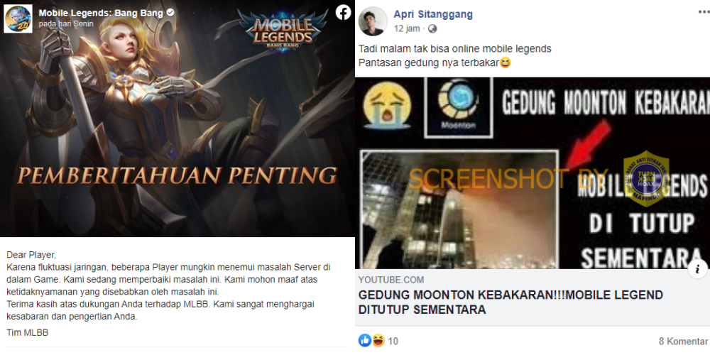 Viral Gedung Moonton 'Mobile Legends' Terbakar, Hoaks atau Fakta? Cek Disini Gaes