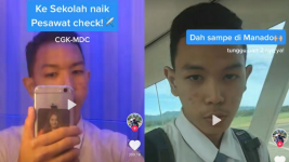 Viral di TikTok Remaja Berangkat Sekolah Naik Pesawat Jakarta-Manado, Apa Kata Netizen?