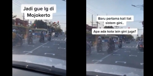 Viral Foto Pengendara Motor Mojokerto Baris Seperti MotoGP di Lampu Merah, Netizen: Jakarta Mana Bisa