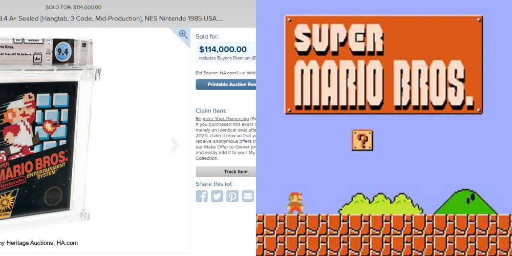 Game Retro Super Mario Bros Langka Ini Dilelang Mulai $114.000 Gaes