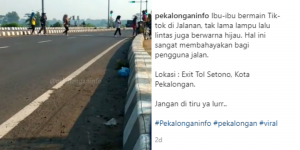 Fakta Dibalik Viralnya Ibu-ibu Joget TikTok di Jalan Tol Pekalongan, Dipanggil Polisi Gaes