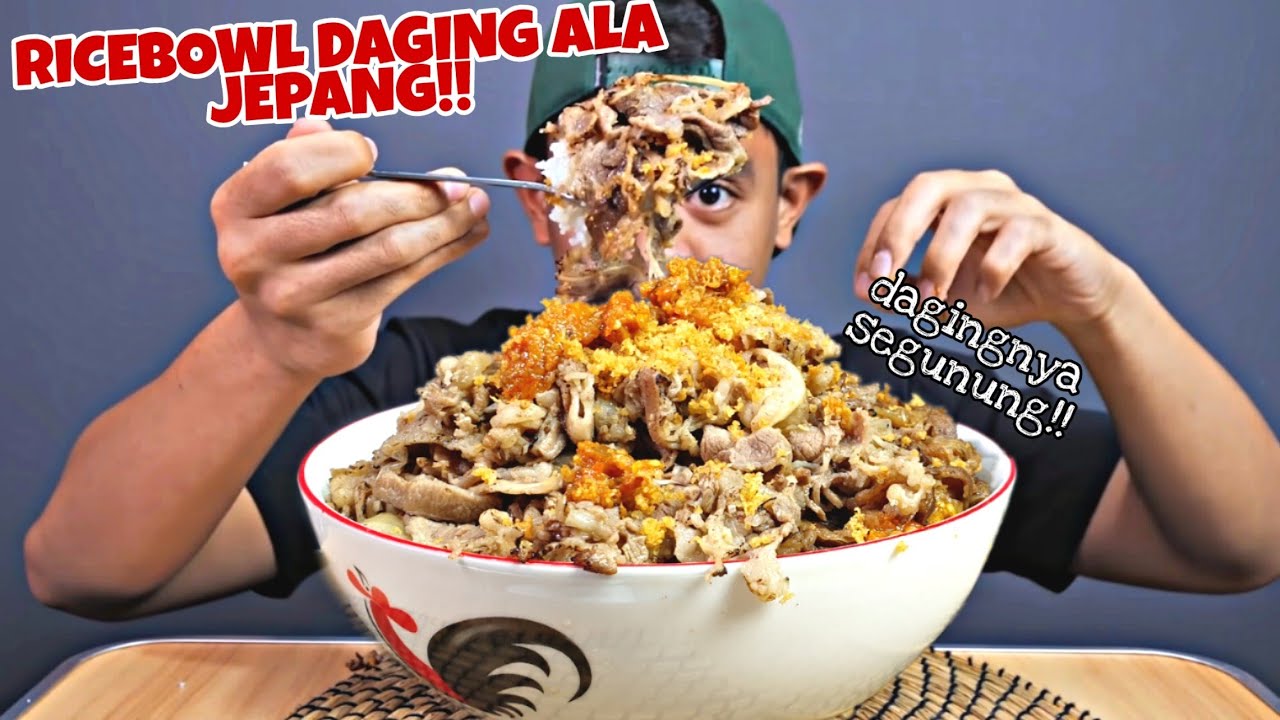 Mukbang Tanboy Kun Ricebowl Daging Jumbo Ini Bikin Ngiler Parah!