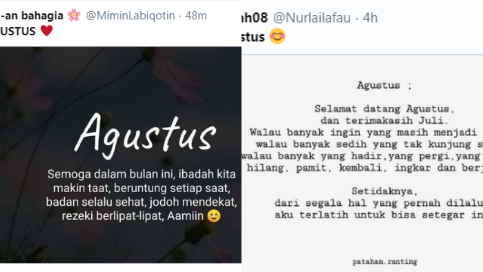 Sambut Agustus 2020, Netizen Bersatu Kenang Bulan Juli sampai Trending Topic, Isinya Penuh Makna