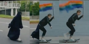 Fakta Unik Dibalik Cewek Skater Cadar di Iklan NIKE, Editannya Gokil hingga Kampanye LGBT