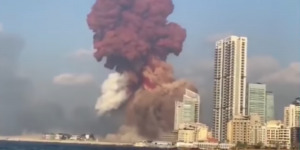 Detik-detik Bom Beirut Lebanon Meledak, Dahsyat Mirip Bom Nuklir Gaes!