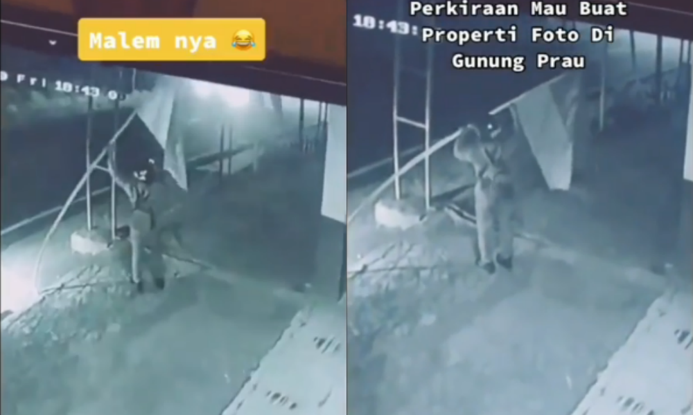Viral Pria Tertangkap CCTV Curi Bendera Merah Putih di Pinggir Jalan  