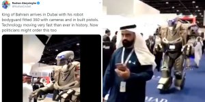 Heboh Video Raja Arap Dikawal Robot Raksasa, Ini Fakta-faktanya Gaes