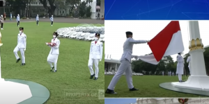Detik Detik Pengibaran Bendera Merah Putih di Istana Merdeka, Bikin Merinding