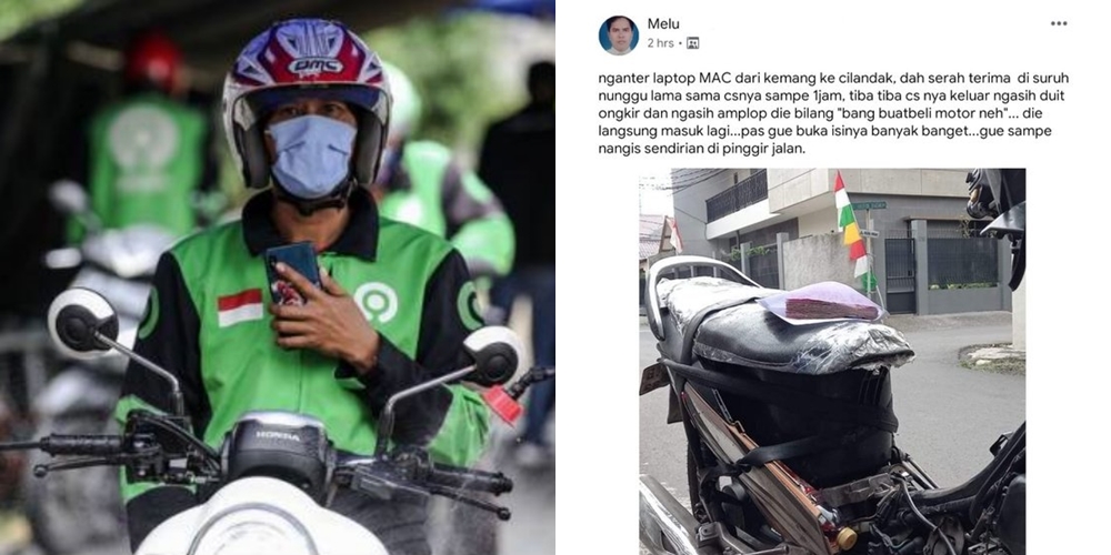 Viral Kisah Driver Ojol Diberi Tip Jutaan Usai Antar Laptop, Netizen: Alhamdulliah Rezeki