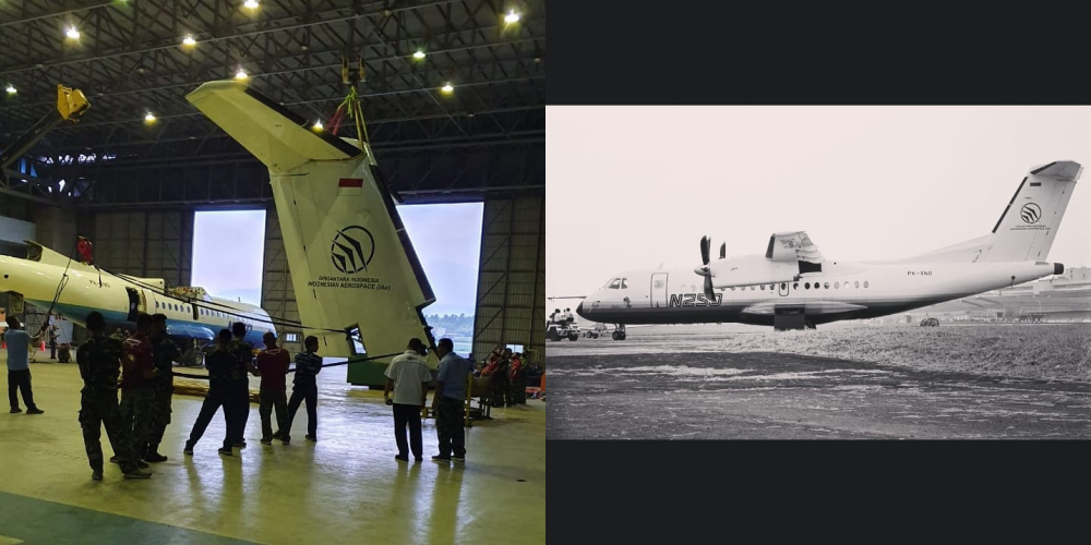 Viral Foto Pesawat N250 Terbaru, Masterpiece BJ Habibie yang Kini Terbengkalai Jadi Besi Tua