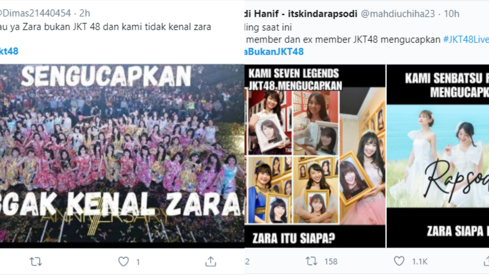 Wota & Netizen Ramai Bikin Meme #ZaraBukanJKT48, Isinya Bikin Ngakak