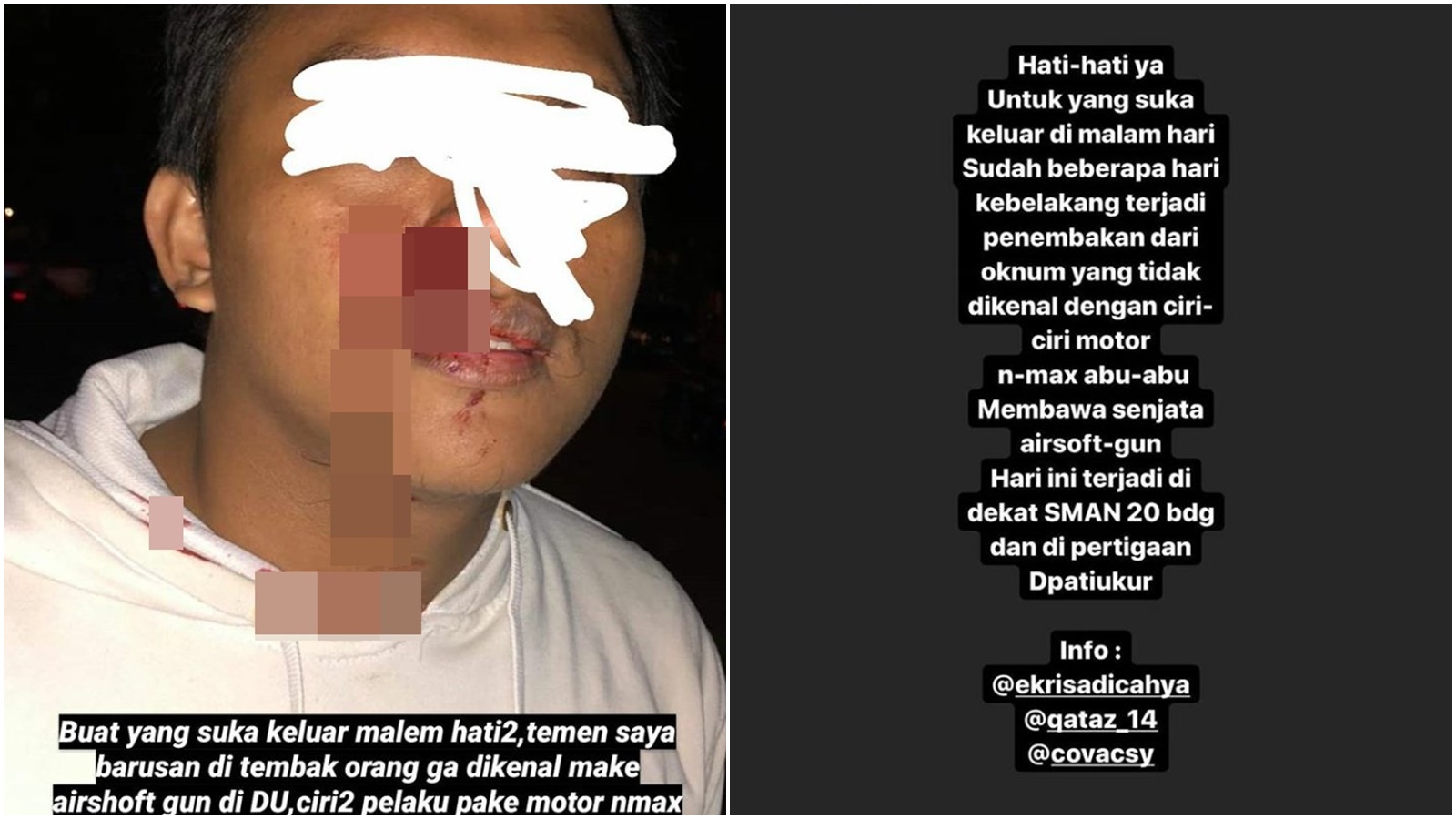 Fakta Kronologi Penembakan Airsoftgun di Dipatiukur Bandung Dekat Unpad, Serem Gaes!