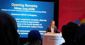 Presiden KOFICE Kilhwa Jung Buka 2023 ASEAN-KOREA Innovative Culture Forum di Jakarta