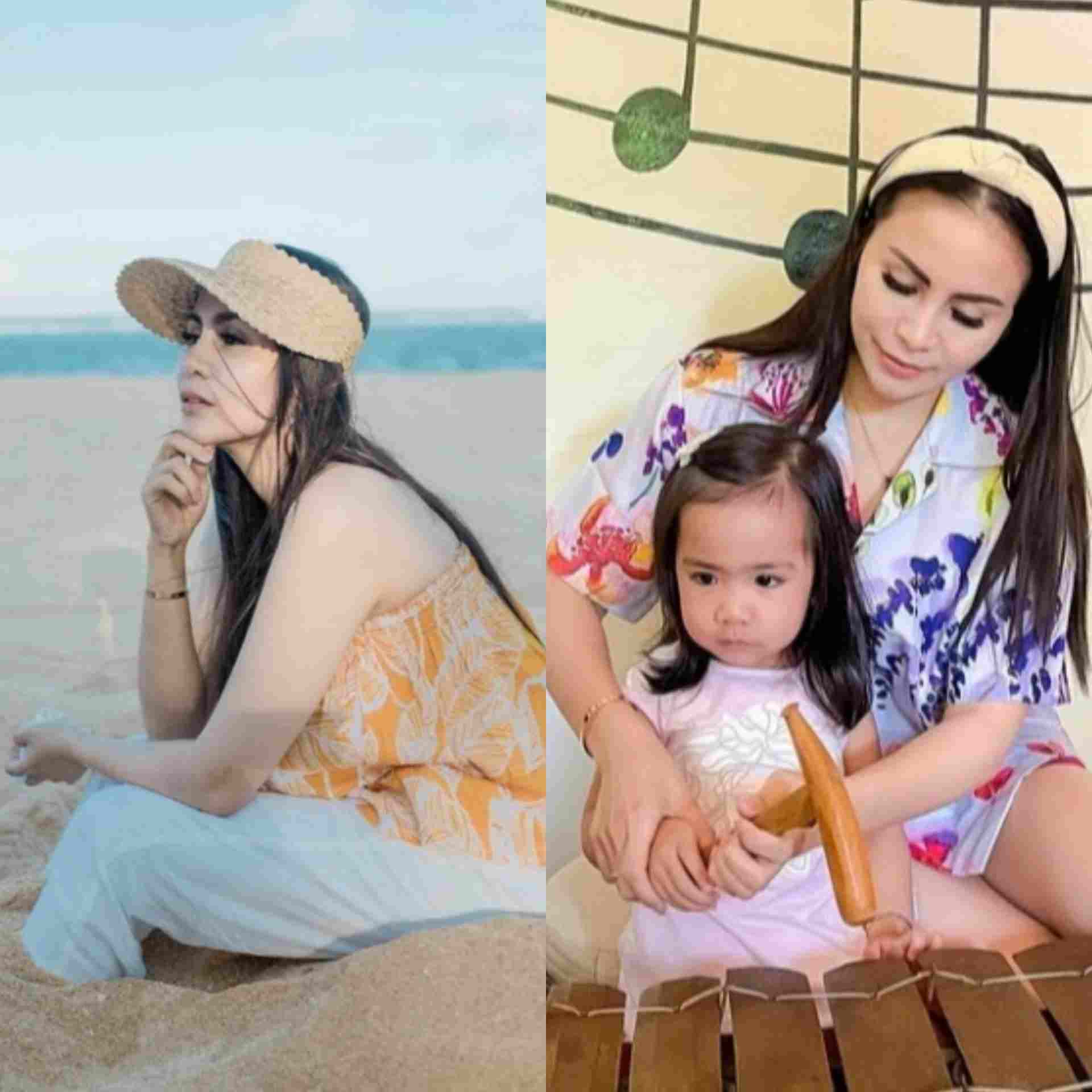 7 Potret Momo Eks Geisha Liburan Bareng Keluarga di Bali