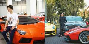 8 Potret Melvin Tenggara dengan Mobil Mewah, Crazy Rich Surabaya yang Viral