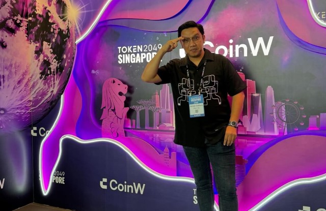 Founder MAJA Labs, Adrian Zakhary Hadiri Token2049 Singapura