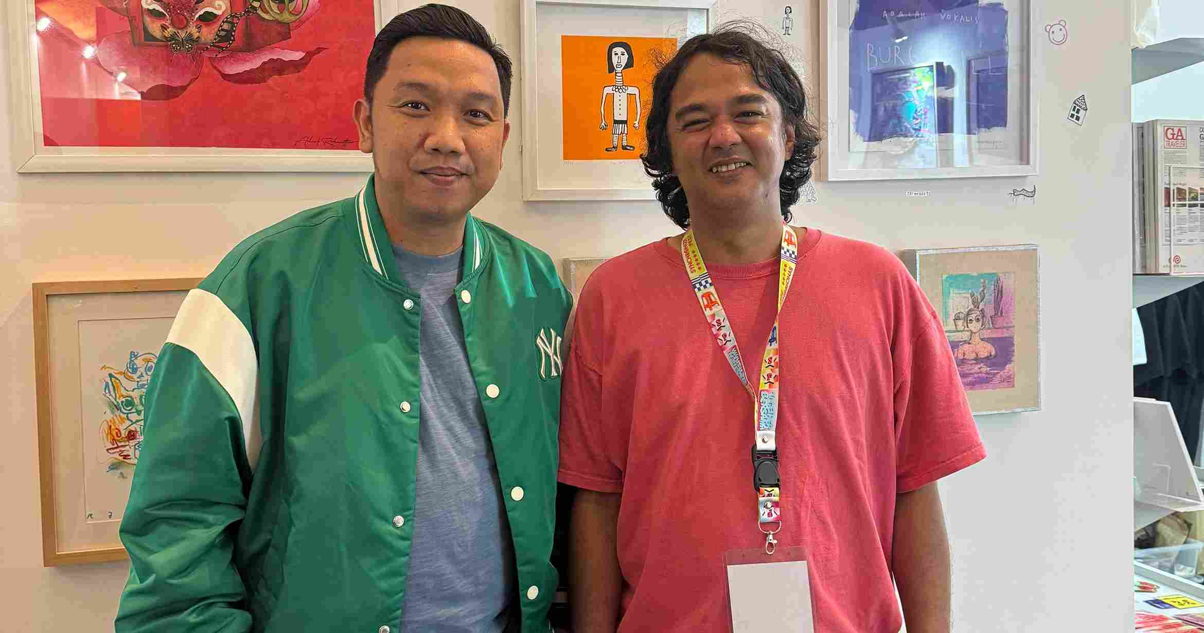 Jason Ranti Bersama Adrian Zakhary Saksikan Kolaborasi Seni Jejeman x MAJA Labs di Art Jakarta 2024