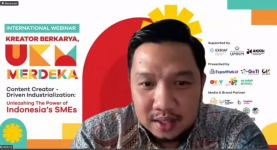 Webbinar UKM Merdeka: Adrian Zakhary Bocorkan Skema Tepat Kolaborasi UKM dan Kreator