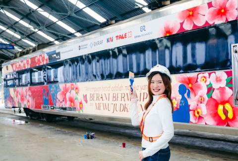 Dari Kanvas ke Rel : Karya Erika Richardo Warnai Kereta Jakarta–Surabaya