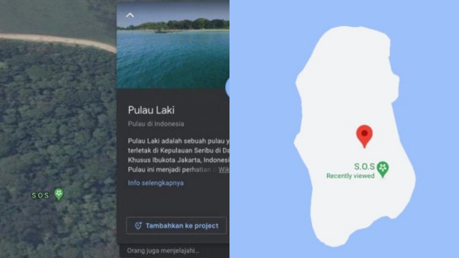 Arti dan Makna Tanda SOS, Baru-baru ini Viral Muncul di Pulau Laki Dekat Lokasi Jatuh Sriwijaya Air