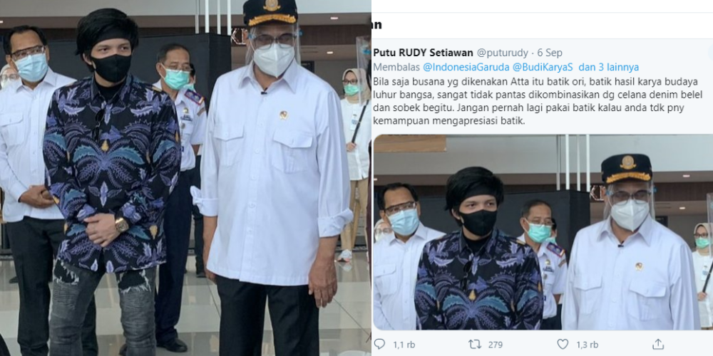 Wadaw, Atta Halilintar Pakai Jeans Sobek Ketika Ketemu Menteri, Disorot Netizen Deh