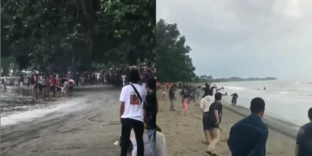 Viral Video Para Pemuda Gelar Balapan di Pinggir Pantai, Netizen: Nyi Rorokidul Murka!
