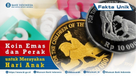 BANK Indonesia Rilis Uang Koin Emas Rp 150 Ribu, Ini Penampakannya
