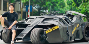 Wow, Mahasiswa Arsitektur di Vietnam Ini Bikin Replika Batmobile Asli Gaes, Fotonya Viral