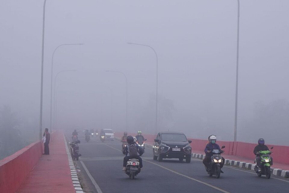 Kabut Asap Selimuti Palembang, Kualitas Udara Capai Level Berbahaya