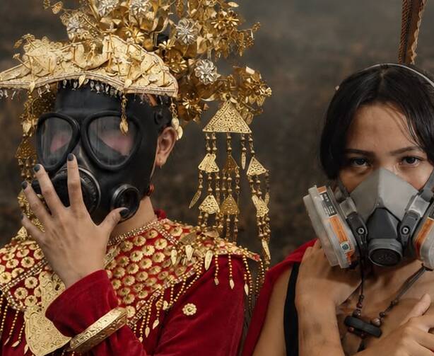 Karya Seni dari Palangkaraya dan Palembang Angkat Isu Karhutla Lewat Pakaian Adat