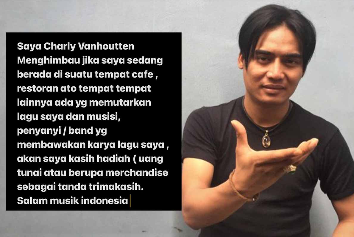 Beda dari Musisi Lain, Charly Van Houten Siap Beri Hadiah ke Kafe yang Putar Lagunya