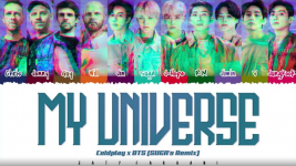 Download Lagu MP3 Coldplay & BTS - My Universe (SUGA's Remix), Lengkap Lirik dan Terjemahan Bahasa Indonesia