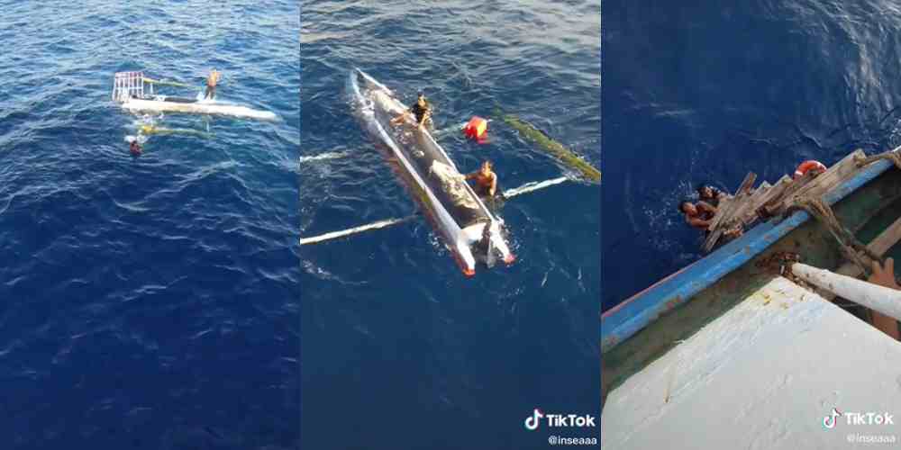 Viral Video Detik-detik Penyelamatan Nelayan Pesisir Barat yang Sempat Hilang 3 Hari di Laut