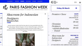 Diklaim Sejumlah Brand Lokal, Ini Dua Brand Indonesia yang Ada di Paris Fashion Week 2022