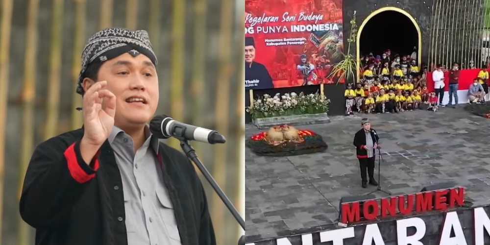 Kenakan Baju Gothil, Erick Thohir: BUMN Mendukung Reog Ponorogo Diakui Dunia