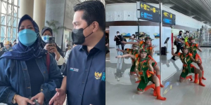 Saksikan Cultural Peformance di Bandara Yogyakarta, Erick Thohir: Pop Culture Wajib Maju!