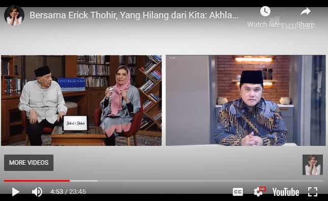 Menteri BUMN Erick Thohir Soal Agama: Akhlak Diajarkan Keluarga dan Jadi Budaya Kerja yang Penuh Berkah