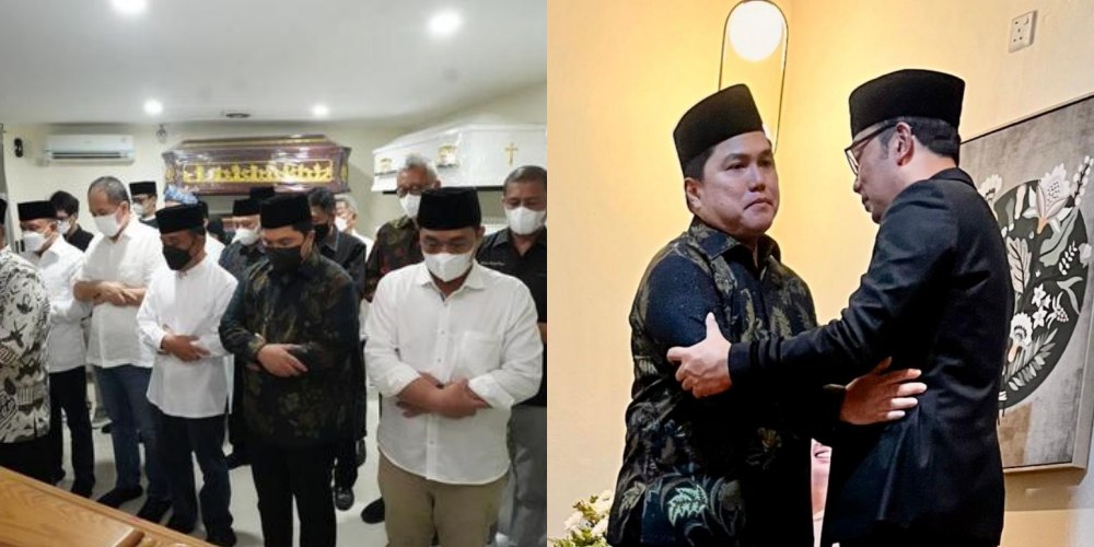 Sampaikan Belasungkawa, Erick Thohir Dampingi Ridwan Kamil Serah Terima Jenazah Eril Kahn