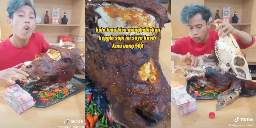 Fakta dan Profil Anggun Supriadi, TikToker Kuliner yang Makan Kepala Sapi Penuh