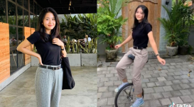 Fakta dan Profil Lisa Yoneyama, TikToker Viral Sepeda Roda Satu