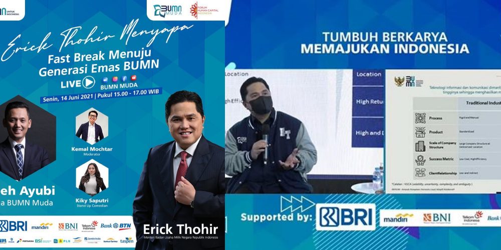 Fakta Dibalik BUMN Muda Live, Erick Thohir Uji Kesiapan Pemuda BUMN